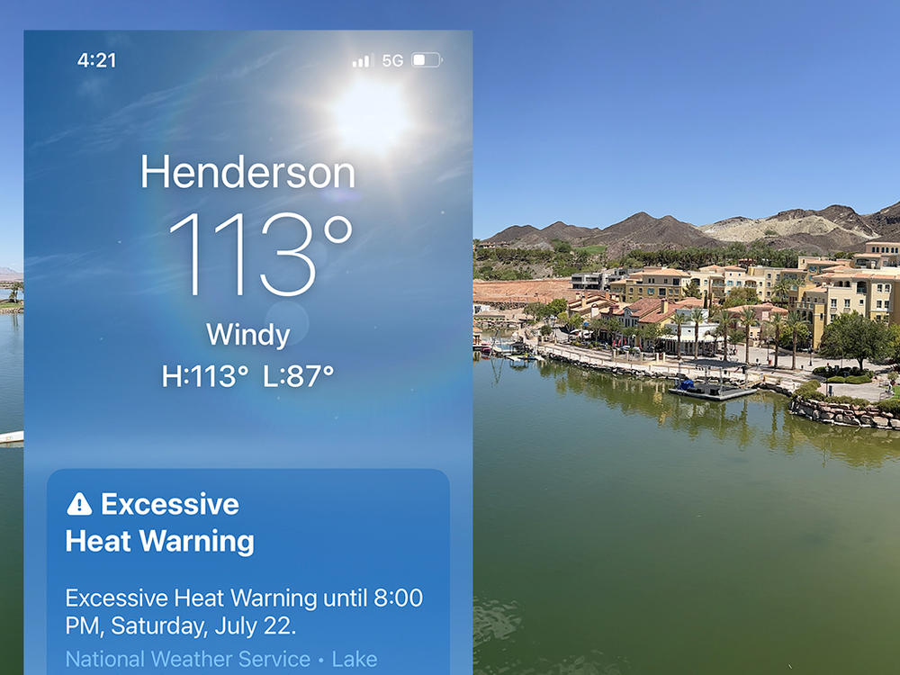 Excessive Heat Warning for Henderson, NV. Photo by © Marcelo Oliver