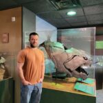 Ben with the Dunkleosteus cast