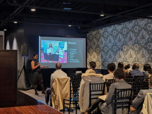 Assata Worrell presenting her work at the Hennepin HealthEquity Summit 2024